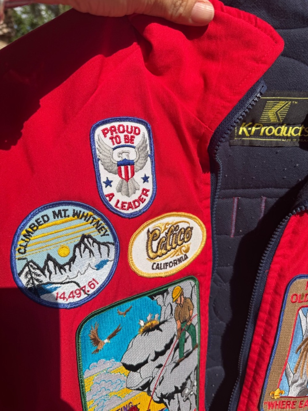 Boy Scouts of America patch bomber jacket SZ Lg - Picture 9 of 15